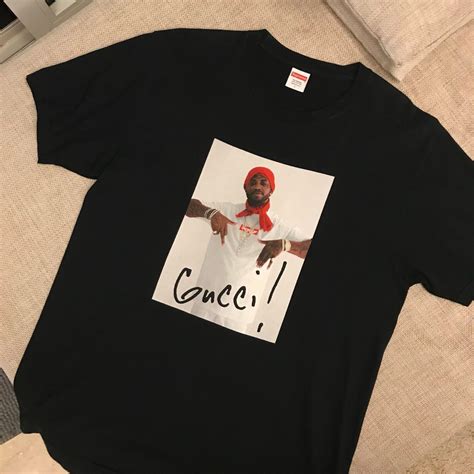 supreme gucci mane tee|Supreme Gucci Mane Tee Black Men's .